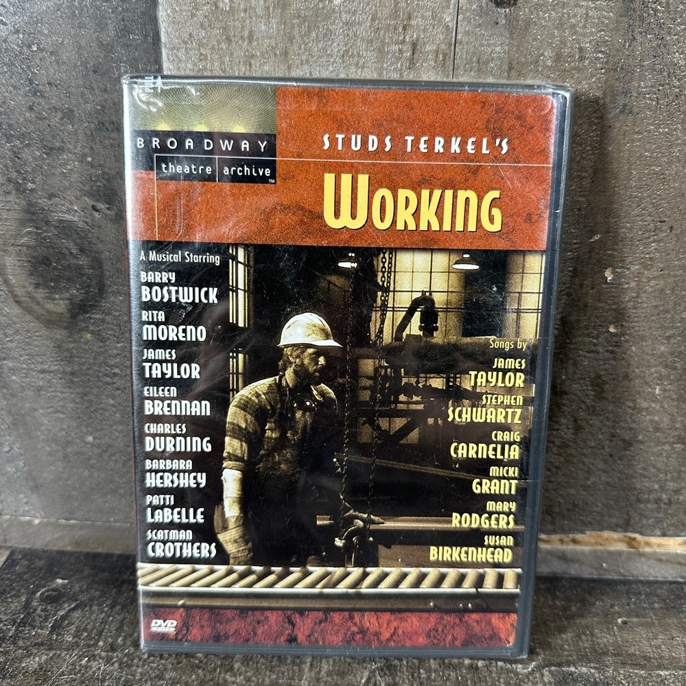 Studs Terkel's Working (1982, DVD) New and Sealed
